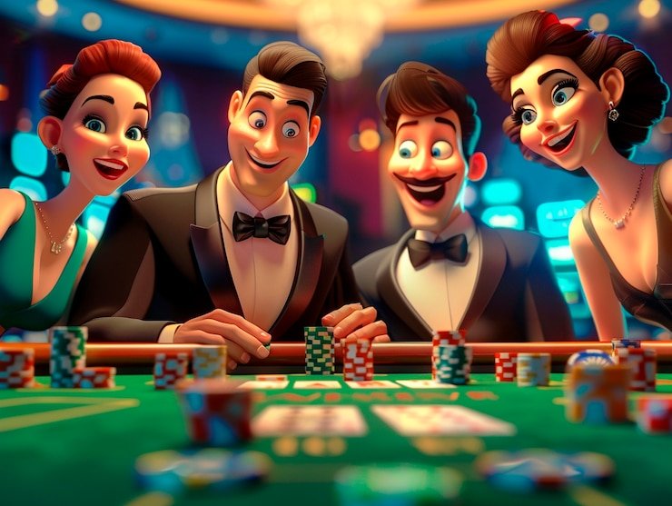 Layar permainan Crazy Time dengan roda putar dan dealer live
